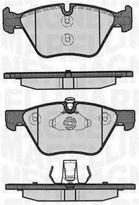 MAGNETI MARELLI Комплект тормозных колодок, дисковый тормоз 363916060160